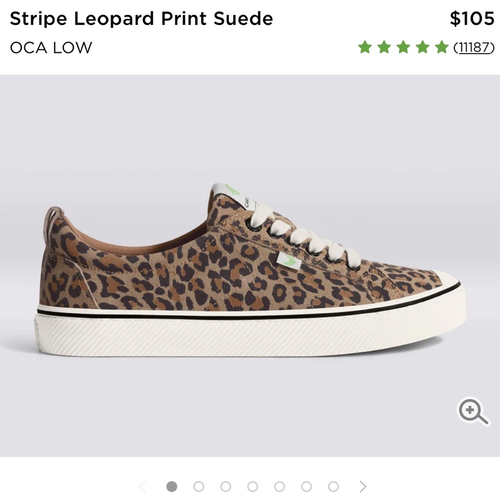Cariuma Leopard Print Suede Sneakers